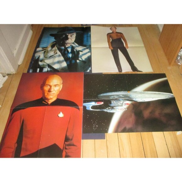 Star Trek: The Next Generation Official Magazine #9-10,12,14 w/16 posters - Picture 9 of 11
